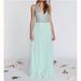 Free People Dresses | Iso! Fp Cleo Embellished Maxi Dress Size 8 | Color: Blue | Size: 8