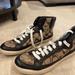 Coach Shoes | Coach High Top Sneakers - Brand New | Color: Brown/Tan | Size: 7