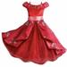 Disney Costumes | Disney Parks Authentic Princess Elena Of Avalon Red Ruffle Floral Gown Xs | Color: Red | Size: Xs