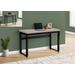 Adjustable Height Computer Desk In Modern Taupe And Black - Monarch Specialties I 7679