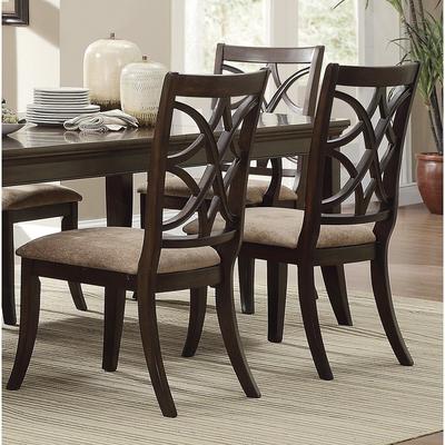 Wooden Side Chairs Set of 2