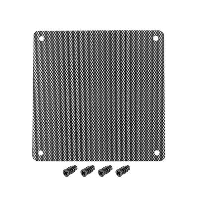 3 Pcs Black PC Fan Dust Screen Plastic Dustproof Computer Case Mesh 120x120mm - 120mmX120mm