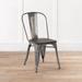 Homy Casa Industrial Metal Stackable Dining Chair Set of 2 or 4