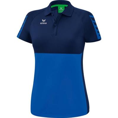 ERIMA Damen Six Wings Poloshirt, Größe 40 in Blau