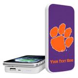 Clemson Tigers Personalized 5000 mAh Solid Design Wireless Powerbank