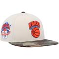 Men's Mitchell & Ness Cream/Camo New York Knicks Hardwood Classics 50th Anniversary Off White Camo Fitted Hat