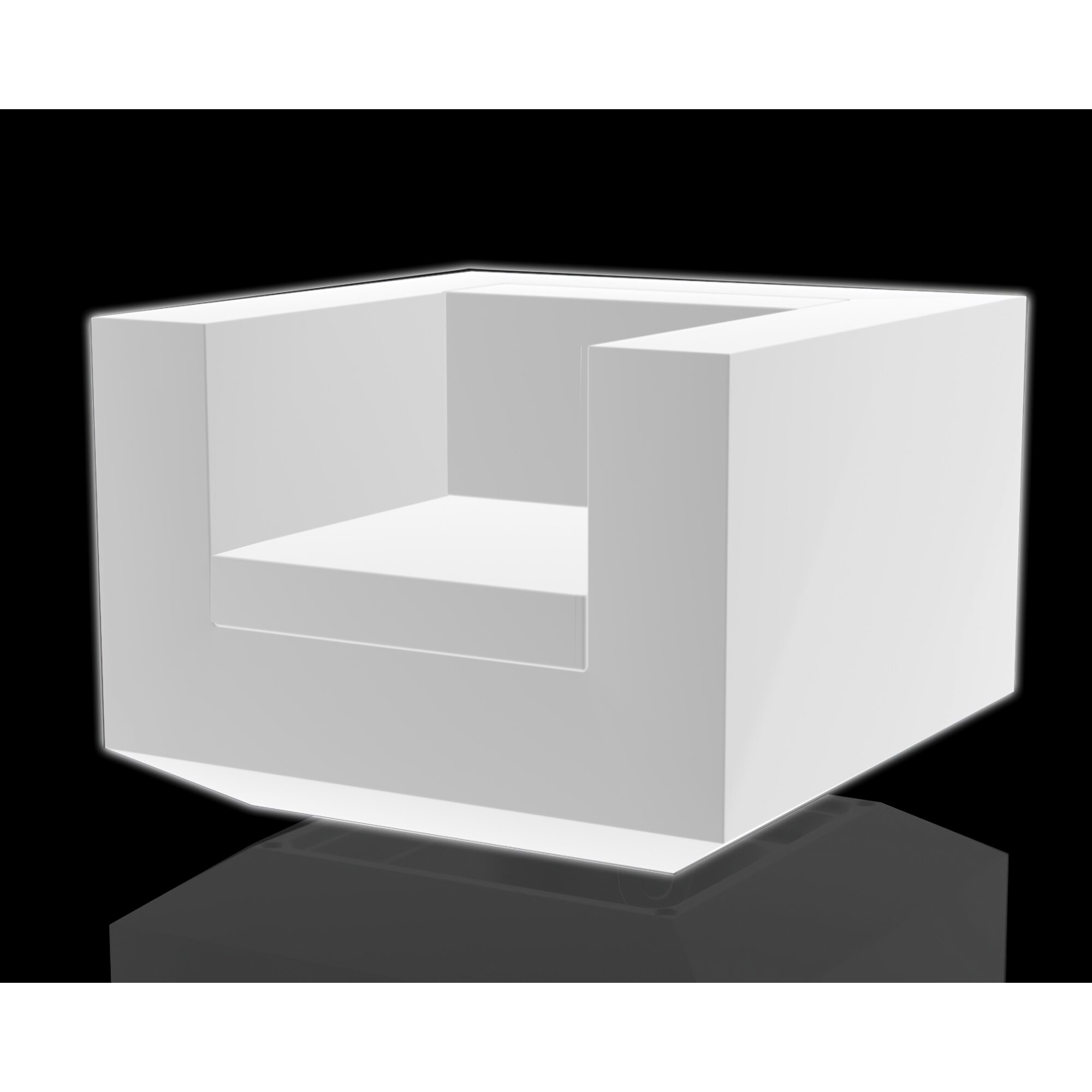 Vondom »VELA« Outdoor Lounge Sessel LED-Beleuchtung Weiß LED