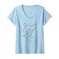 Disney Bambi Sketch T-Shirt mit V-Ausschnitt