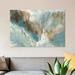 East Urban Home Liquid Versus Nature by Blakely Bering - Gallery-Wrapped Canvas Giclée Print Metal in Blue/Brown/Green | 40 H x 60 W in | Wayfair