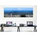 East Urban Home High Angle View of a City, Mt Hood, Portland, Oregon, USA 2010 - Unframed Panoramic Photograph Print on Canvas in Black/Blue | Wayfair