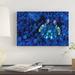 East Urban Home 'Mantis Shrimp w/ Fluorescence Light & Filters' Graphic Art Print on Canvas Canvas, in Black/Blue/Indigo | Wayfair