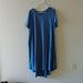 Lularoe Dresses | Blue Lularoe Carly Dress | Color: Blue | Size: Xl