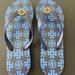 Tory Burch Shoes | New Tory Burch T Logo Navy Blue Flip Flops | Color: Blue | Size: 7