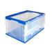 Mount-It Collapsible Crate For Storage, Folding Container w/ Attached Lid, 23X15X13 Inches, 65L Liter Capacity in Blue | Wayfair MI-909