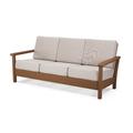 POLYWOOD® Harbour Deep Seating Outdoor Sofa Plastic/Olefin Fabric Included in Gray | 33.69 H x 74.94 W x 34.46 D in | Wayfair 4013-TE145999