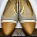 Jessica Simpson Shoes | Jessica Simpson Leather Flats ‘Adalia' Tan & Beige Size 6.5. Great Condition. | Color: Tan | Size: 6.5