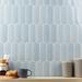 Bond Tile Aerial 2.83 in. x 7.67 in. Polished Fishscale Wall Tile (5.15 Sq. Ft./Case) in Blue | 7.67 H x 2.83 W x 0.3543 D in | Wayfair