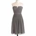 J. Crew Dresses | J.Crew Nadia Dress Graphite Gray Strapless Silk Chiffon | Color: Gray | Size: Various