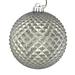 The Holiday Aisle® Durian Glitter Ball Ornament Plastic in Gray | 4 H x 4 W x 4 D in | Wayfair 92582997093F4A578151E269C80EA901