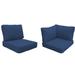 Latitude Run® Ayzlin Outdoor Cushion Cover Acrylic in Gray/Blue | 6 H in | Wayfair CK-FLORENCE-08d-NAVY