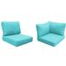 Latitude Run® Ayzlin Outdoor Cushion Cover Acrylic in Pink/Gray/Blue | 6 H in | Wayfair CK-FLORENCE-08d-ARUBA