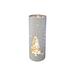 The Holiday Aisle® Led Cylinder Glass Stand (Tree) () - Set Of 2 Glass in White | 8 H x 3.15 W x 3.15 D in | Wayfair