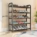 Latitude Run® 9 Pair Shoe Rack Plastic in Black | 29.13 H x 23.62 W x 7.08 D in | Wayfair 89248A0B2284473496A50A4153E26289