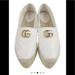 Gucci Shoes | Gucci Marmont Platform White Leather Espadrilles | Color: White | Size: 40