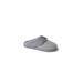 Women's Dahlia Rib Knit Scuff Slipper by Dearfoams in Light Heather Grey (Size XL M)