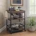 Austin Kitchen Cart by Linon Home Décor in Brown