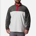 Columbia Shirts | Large Men's Columbia Steens Mountain Half Snap Fleece Pullover Sz Xxl | Color: Gray/Red | Size: Xxl