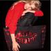 Victoria's Secret Bags | * New Victoria’s Secret Tote Canvas Weekend Bag Black Red Sequins | Color: Black/Red | Size: Os