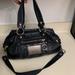 Coach Bags | Black Coach Poppy Handbag Purse Front Zipper | Color: Black/Silver | Size: Os