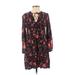 Old Navy Casual Dress - Shift: Black Floral Dresses - Women's Size X-Small