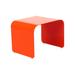 Orange22Modern Flow Metal Outdoor Side Table orangeMetal | 19 H x 26 W x 22 D in | Wayfair BOT-END-FW-POR