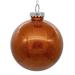 The Holiday Aisle® Clear w/ Glitter Interior Solid Ball Ornament Plastic in Orange | 3 H x 3 W x 3 D in | Wayfair C9A8FD7C60F844DA89FAC18551ACF448