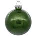 The Holiday Aisle® Clear w/ Glitter Interior Solid Ball Ornament Plastic in Green | 3 H x 3 W x 3 D in | Wayfair 271F1B3C35174279BF68AA3742874EB0