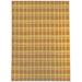 White 60 x 36 x 0.08 in Area Rug - East Urban Home SIMPLE GINGHAM & PLAID GOLD Outdoor Rug By Becky Bailey Polyester | Wayfair