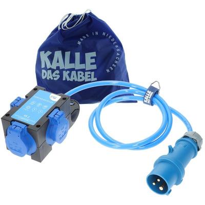 Kalle Das Kabel - Kalle Adapterkabel cee 230V 16A 2,5mm² auf Zelt Edition Extreme Blau IP44 1,5