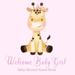Baby Shower Guest Book Welcome Baby Girl Giraffe Pink Theme Signin Guestbook Keepsake With Name Address Baby Predictions Advice For Parents Wishes For Baby Gift Tracker Log Photo Book
