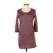 Urban Outfitters Casual Dress - Sweater Dress: Red Stripes Dresses - Women's Size X-Small