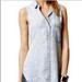 Anthropologie Tops | Anthropologie Cloth And Stone Ikat Denim Chambray Sleeveless Top | Color: Blue | Size: Xs