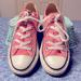 Converse Shoes | Converse Pink Low Rise Sneakers. Guys 3 Woman’s 5. Way To Small For My 6/12. | Color: Black/White | Size: Woman’s 5 Mens3!