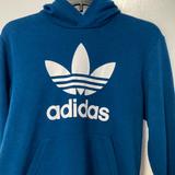 Adidas Shirts & Tops | Adidas Pullover Hoodie. Blue/Green Color. | Color: Blue | Size: Youth L