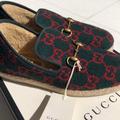 Gucci Shoes | Gucci Slip-On Loafers | Color: Green/Red | Size: 8