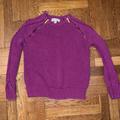 Michael Kors Tops | Michael Michael Kors Cable Knit Sweater This Royal Purple. New Without Tags | Color: Purple | Size: M