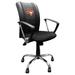 Black Texas Longhorns Logo Curve Task Chair