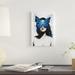 East Urban Home 'Butterfly Mind' Graphic Art Print on Canvas Metal in Black/Blue/Gray | 40 H x 26 W x 1.5 D in | Wayfair