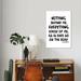 East Urban Home Nothing Behind Me - Kerouac by Wilow & Olive by Amy Brinkman - Wrapped Canvas Textual Art Print Canvas, in Black/White | Wayfair