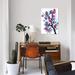 East Urban Home 'Floral I' Print on Canvas Metal in Blue/Indigo/Pink | 60 H x 40 W x 1.5 D in | Wayfair 488EC62CF0F9462AB5FF12D7D53230F2